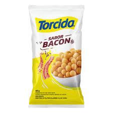 SALGADINHO LUCKY TORCIDA BACON 60GR CX C/24