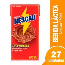 ACHOCOLATADO LIQ NESTLE NESCAU CX 27X180ML
