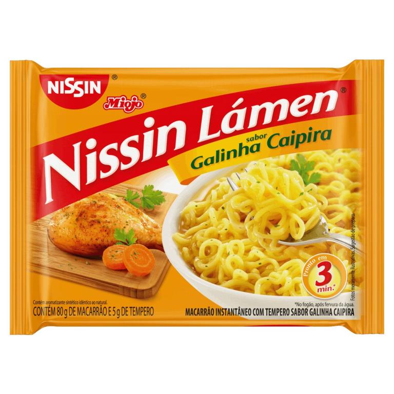 MACARRAO INSTANTANEO NISSAN GALINHA CAIPIRA BANDEIJA C/36UN