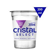 AGUA MINERAL CRISTAL SELECT NATURAL 200ML CX C/48UN