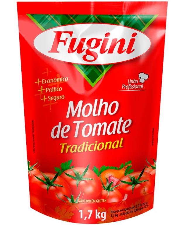 FUGINI MOLHO DE TOMATE TRAD SACHE 1,7KG UN
