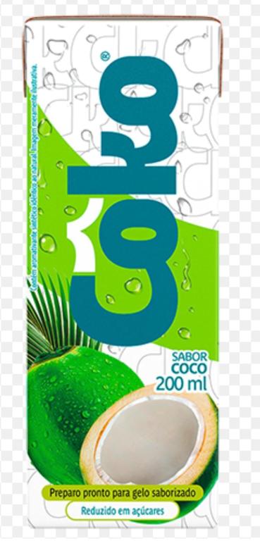 COKO PREPARO PARA GELO SABOR COCO 200ML CX 27UN