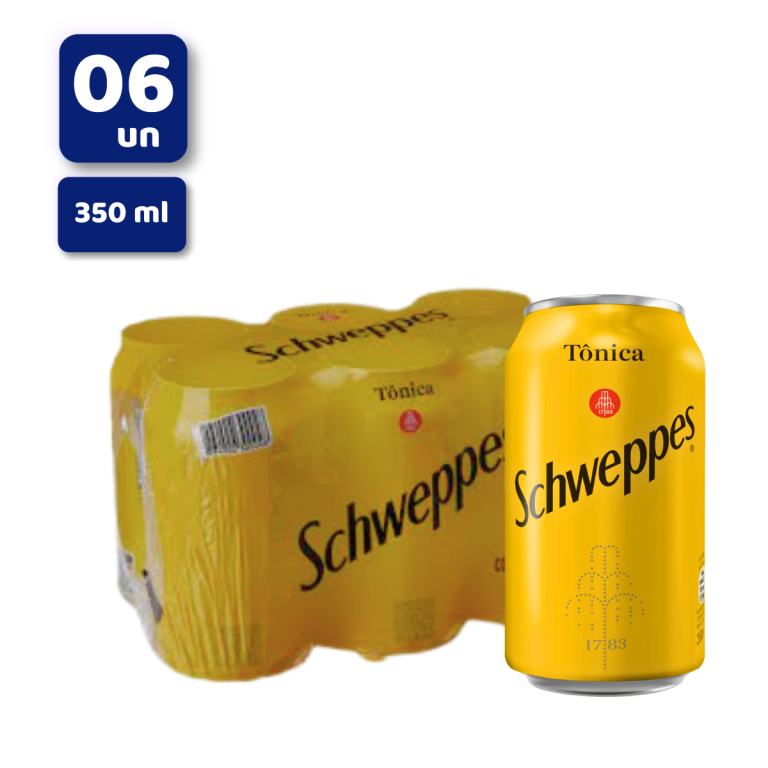 SCHWEPPES TONICA LATA 350ML FD C/6UN