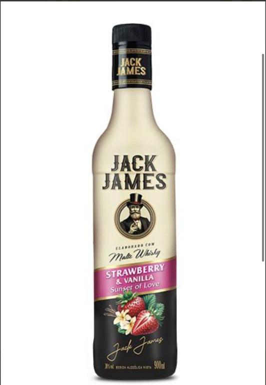JACK JAMES BEBIDA AC STRAWBERRY & VANILHA 1X900ML