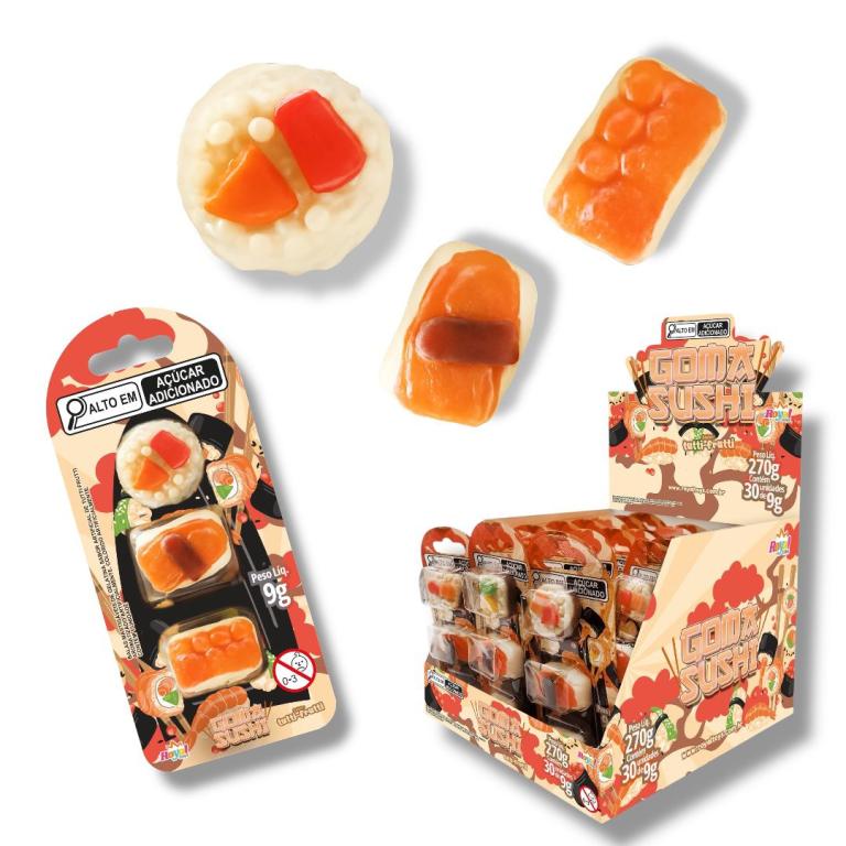 TOYS GOMA SUSHI DISP C/30UN