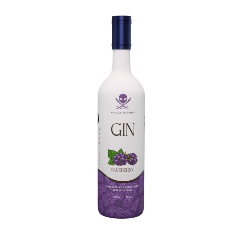 GIN MANSAO MAROMBA BLUEBERRY 750ML FD C/6UN