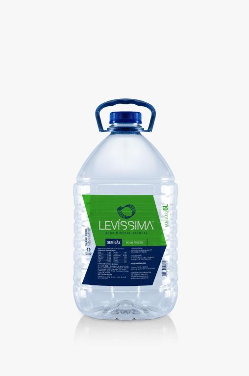 AGUA MINERAL LEVISSIMA NATURAL PAGUE 5L LEVE 6L FD C/2UN