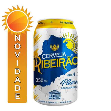 CERVEJA RIBEIRAO PILSEN 350ML FD C/12UN