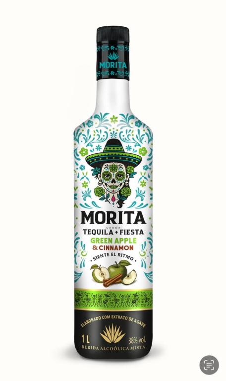 MORITA TEQUILA GREEN APLLE CINNAMON 1LTR