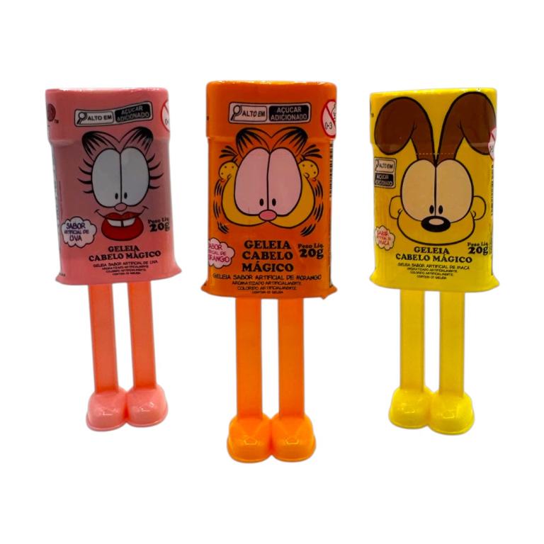 TOYS GELEIA CABELO MAGICO GARFIELD DISP C/15