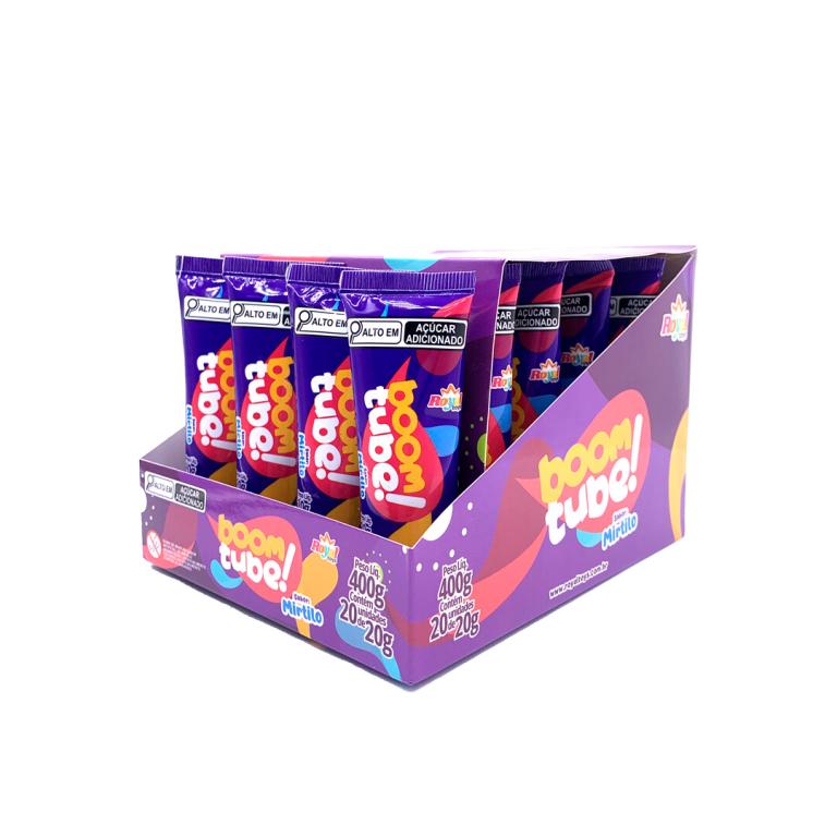 TOYS BOOMTUBE SABOR MIRTILO DISP C/20UN