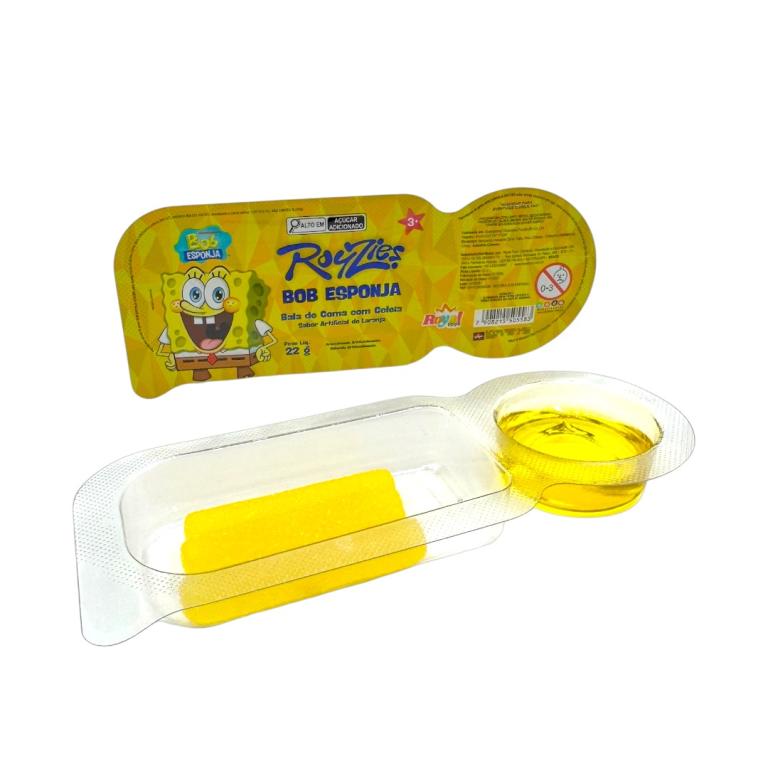 TOYS BALA DE GOMA BOB ESPONJA ROYZIES DISP C/24UN
