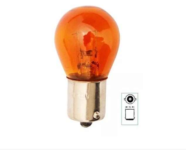 QUALYTEN HALOGENA 1 POLO PY AMBAR 24V 21W PC