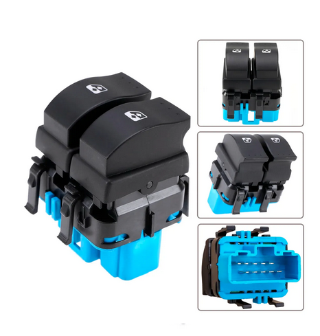 INTERRUPTOR DUPLO LOGAN / SANDERO/DUSTER Fundo Azu(07/14)  RN1006