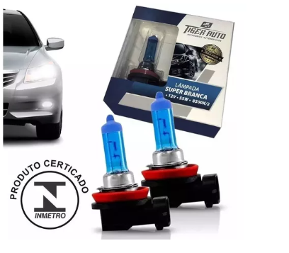 LAMPADA SUPER BRANCA 4200K H11 12V/55W PREMIUM CAIX C/10 UNI