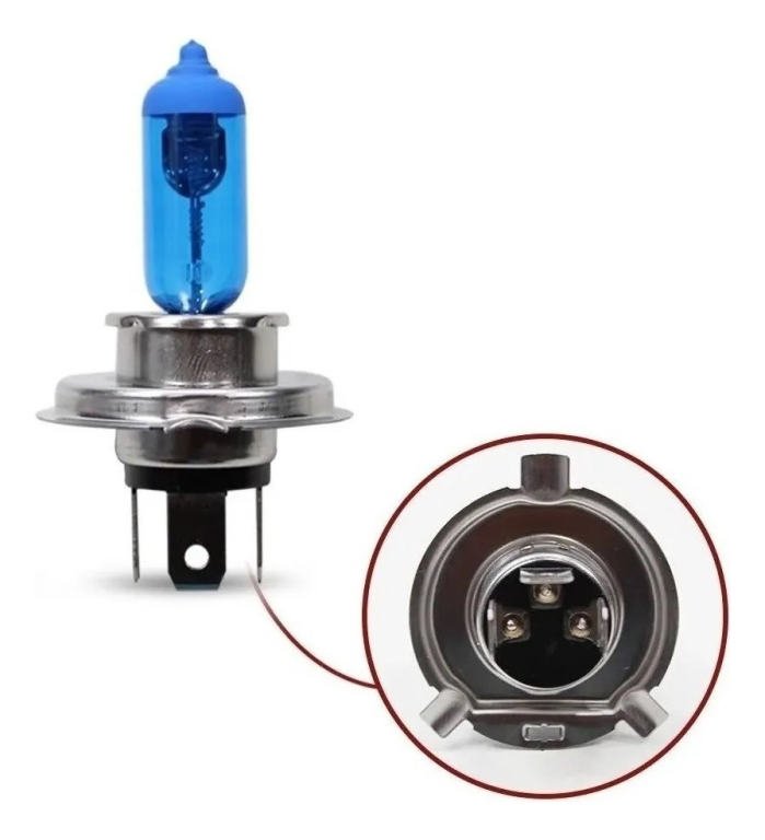 LAMPADA SUPER BRANCA H4 24V/70W (PACOTE COM 10 UNS)