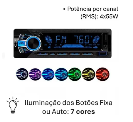 AUTO RADIO MP3 / LINHA PRO Vipertron