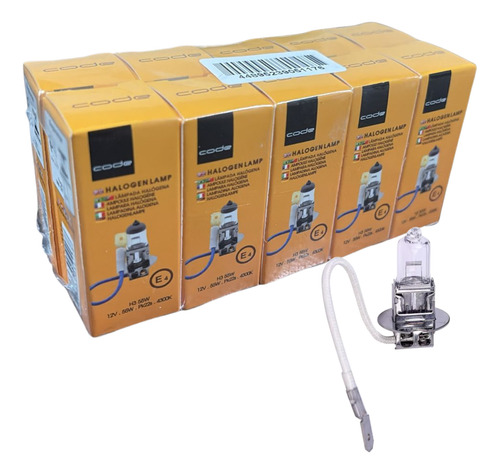 H3 12v Atacado Kit C/ 10  - 3200k  Lâmpada Halogena 55w Aux