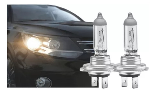 Kit Lâmpadas Automotiva H7 Halogena Comum 12v 3200k 10 Peças