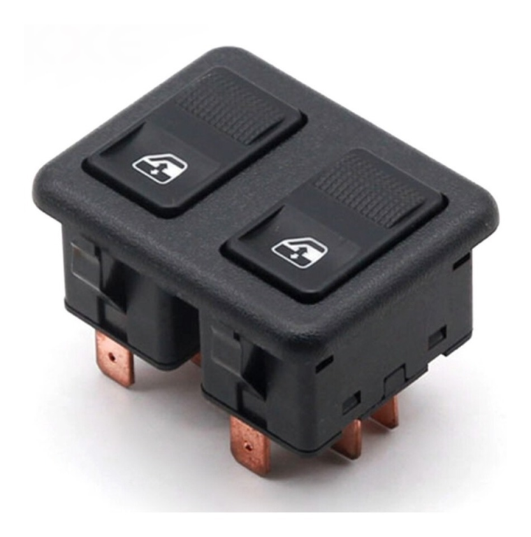 Interruptor Vidro Elétrico Royalle Versailles Santana Gol Quadrado Duplo Com Moldura