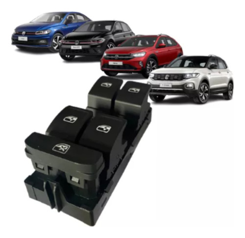 Interruptor Vidro Quadruplo Nivus T-cross Polo Virtus 2018