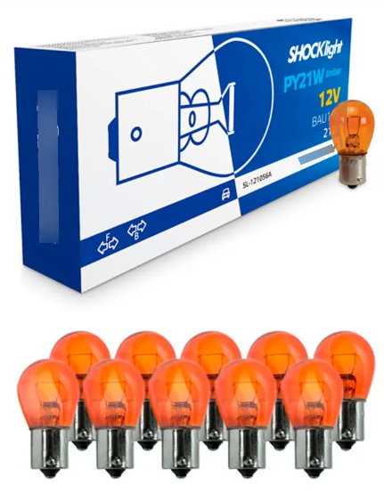 LAMPADA 1056 12V 21W BAU15S 01 POLO AMBAR 1141