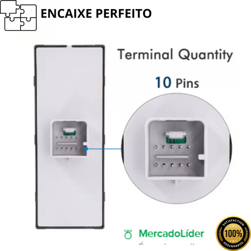 Interruptor Vidro Elétrico Amarok Botão 2010 2011 2012 2013 2014