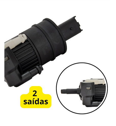 ELETROBOMBA 12v 2 SAIDAS BICO FINO Reservatório Para-brisa Renault Clio 1998