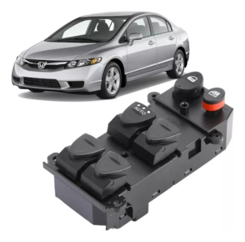 Botão Vidro Elétrico Comando P/ Honda New Civic 2007 2008 09