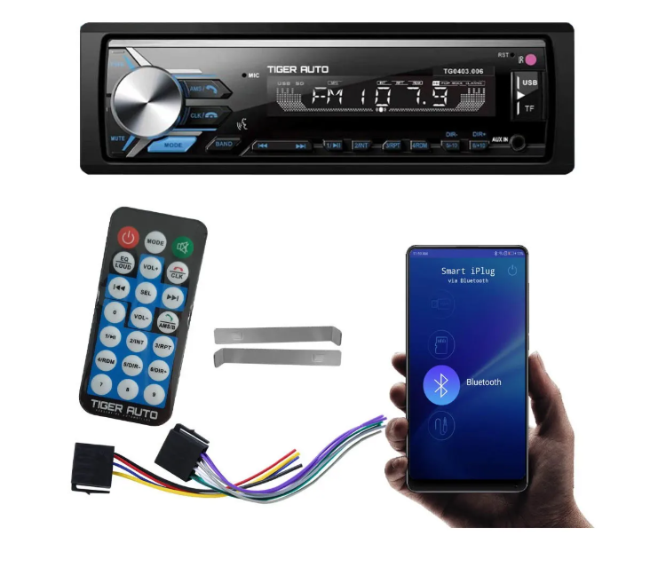 RADIO FM/MP3 COM (BLUETOOTH) 4 RCA 45X4 CONTROLE VIA APP