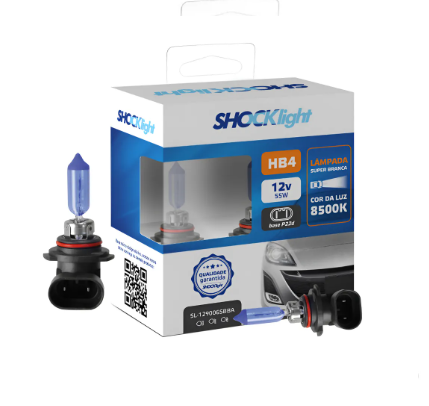 LAMPADA HALOGENA SUPER BRANCA HB4 9006 12V 51W P22D