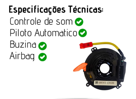 CINTA AIRBAG-Blazer 12>18, Nova S10 13>18, Spin 13>15, Trailblazer 13>15