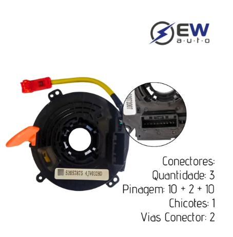 CINTA AIRBAG-Blazer 12>18, Nova S10 13>18, Spin 13>15, Trailblazer 13>15