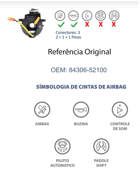 CINTA AIRBAG-ETIOS 12>19, LAND CRUISER 09>12