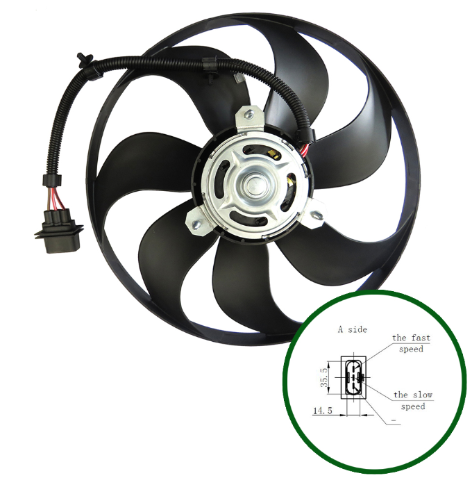 ELETROVENTILADOR-FOX 00>17, GOL 09>17, GOLF 07>13,