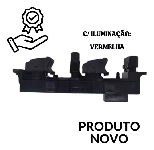 Comando Elétrico Botão Vidro Esquerdo Golf 2002 2003 2004 05