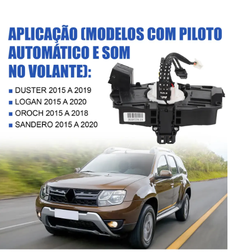 CINTA DE AIRBAG Duster Logan Oroch Sandero C/ Controle Som