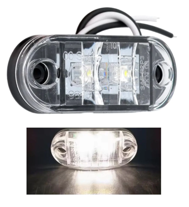 LAMPADA LED MODELO POSICAO LANTERNA BRANCO 12V/24V