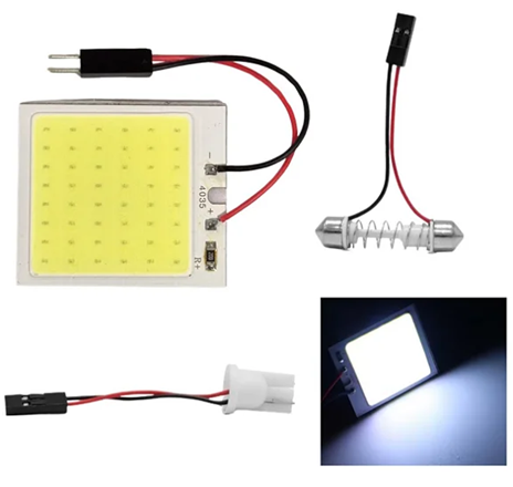 PLACA SUPER LED COB 48 CHIPS T10 TORPEDO M2