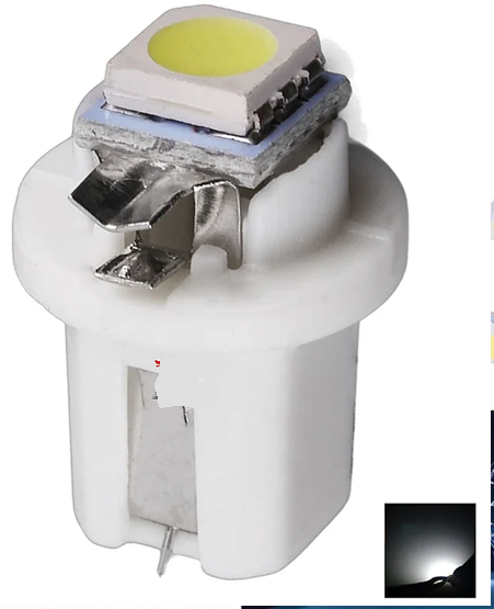 LAMPADA T5 B8.5 D 1 LED BRANCO 12V