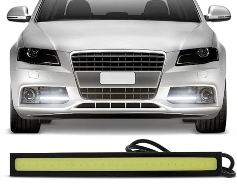 PLACA LED DAYLIGHT COB 17CM BRANCO 12V BARRINHA COLANTE