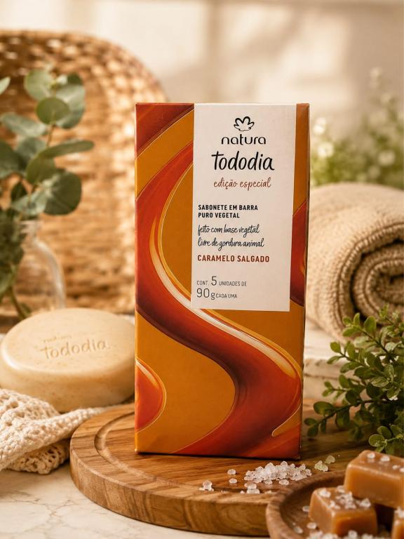 SABONETE NATURA CARAMELO SALGADO 5X90G