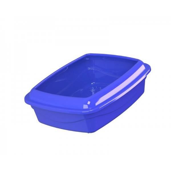 BANDEJA ALTA C/BORDA CAT PLUS GDE AZUL - *petinjet