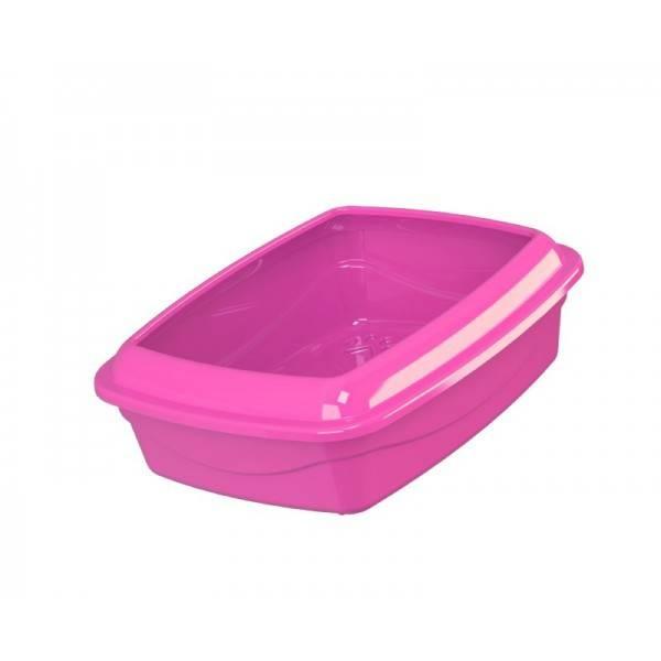 BANDEJA ALTA C/BORDA CAT PLUS GDE ROSA - *petinjet