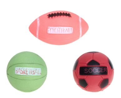 BOLA VINIL ESPORTES SORTIDAS 7,5CM (1014012)- *homepet