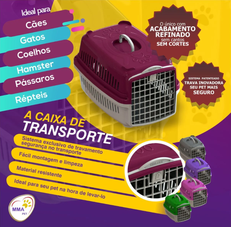 CAIXA DE TRANSPORTE PATA FORTE N°0 VERDE (1267)-*bbb