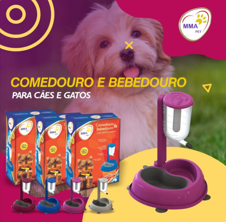 COMEDOURO E BEBEDOURO AUTOMATICO LUXO ANTI-FORMIGA AZUL (1196)-*bbb