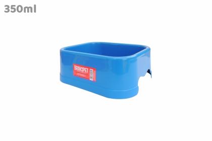 COMEDOURO PLAST. GATO P 350ML AZUL (0020)- *brinqpet