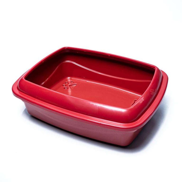 BANDEJA ALTA C/BORDA CAT PLUS GDE VERM- *petinjet