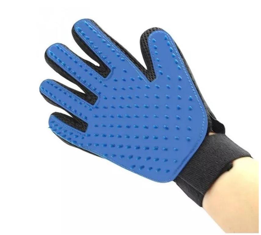 LUVA TIRA PELO TPR+POLIESTER 22,5x16,5CM TAM G (1003031)- *homepet